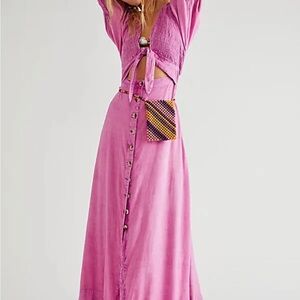 Madewell Pink Maxi Dress size S